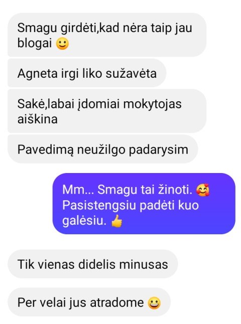 Rūtos pranešimas